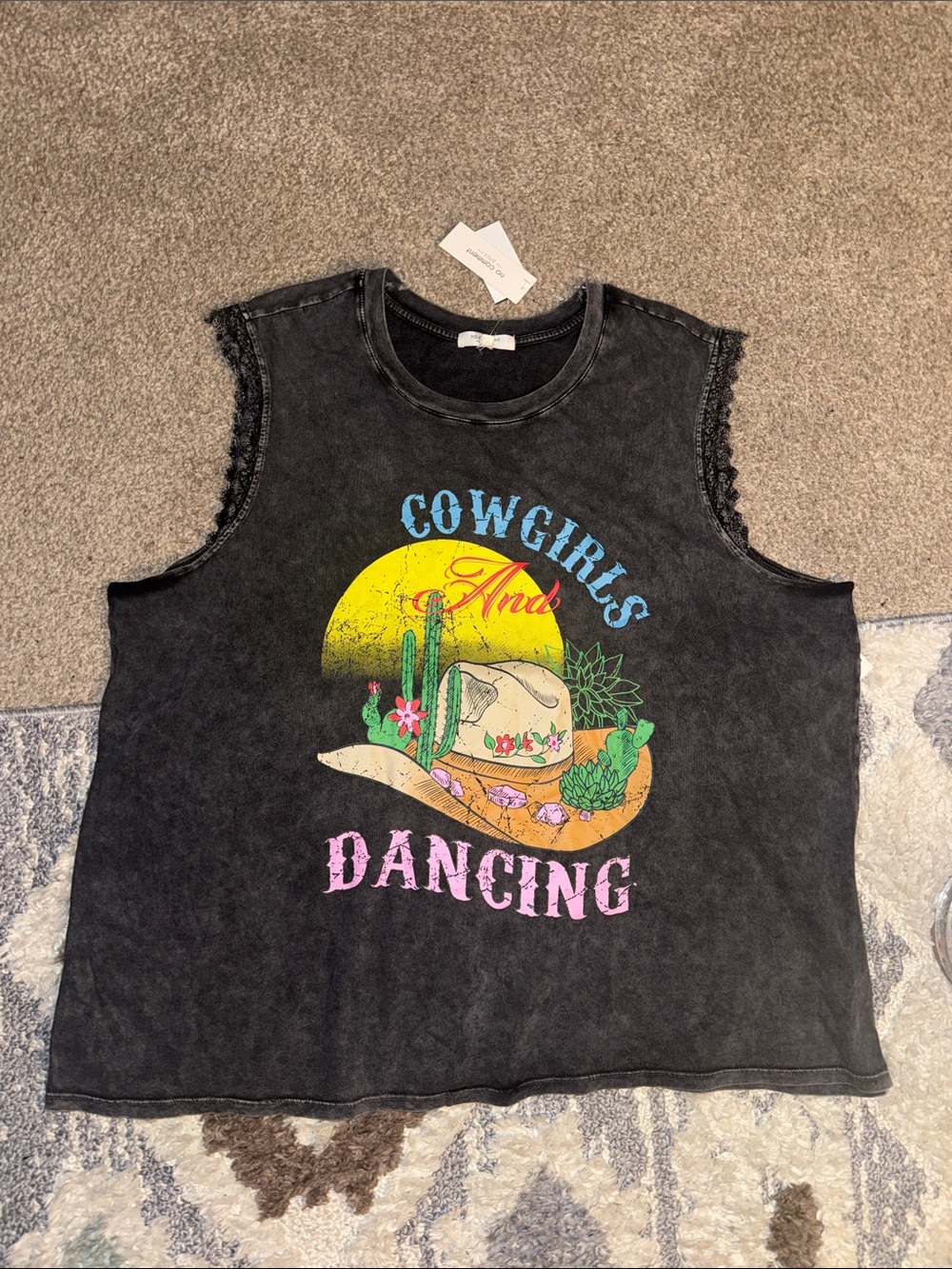 No Comment Cowgirls and Dancing Graphic Shirt